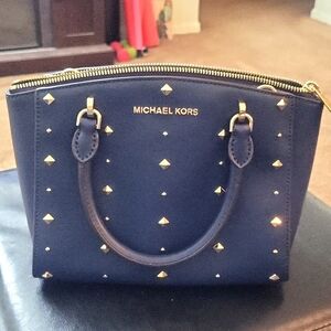 Michael Kors Ellis Studded Small Convertible Cross Body Bag